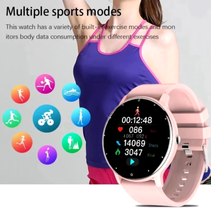 Women Smart Band Watch Real-Time Weather Forecast Activity Tracker Watches Heart Rate Monitor Sports Ladies Smart Watch Men - Image 6