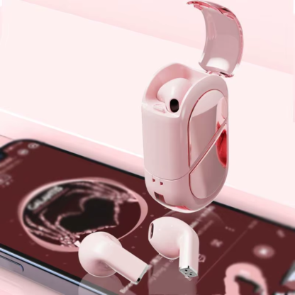 Creative Rotatable Bluetooth Earphones, Love TWS 5.3 Wireless Earphones, Deformation Earphones - Image 4